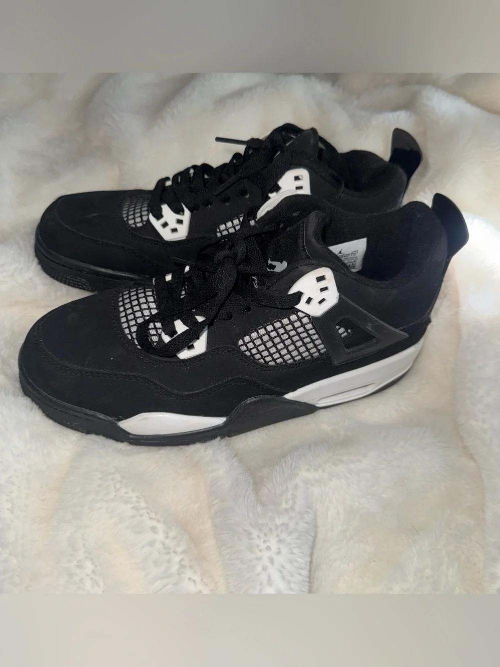 Jordan Black and White Retro Basketball Sneakers